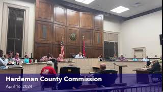 Hardeman County Commission  April 16 2024 [upl. by Petronilla617]