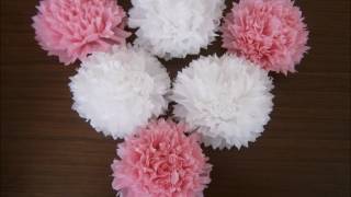 Как сделать ЦВЕТЫ ИЗ САЛФЕТОК  How to make flowers out of paper napkins [upl. by Aiksas]