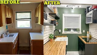 FINAL Small Kitchen Renovation REVEAL Price Included [upl. by Etiam]