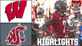 Wisconsin Badgers vs Washington State Cougars  Full Game Highlights [upl. by Tlevesor]