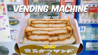 Trying Hot Food from a Vending Machine  Insane Katsu Sandwich [upl. by Frieda]