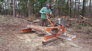 Setting up my new Norwood PM14 Chainsaw Sawmill and Cutting First Lumber [upl. by Lydie]