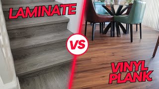 Laminate Flooring VS Vinyl Plank Flooring [upl. by Allayne]