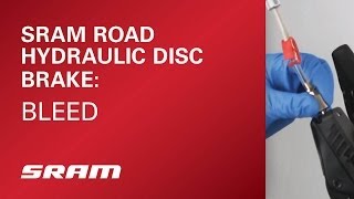 SRAM Road Hydraulic Disc Brake Bleed [upl. by Cilurzo]