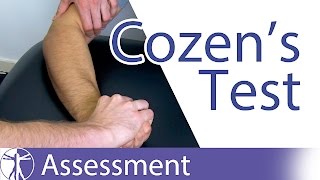 Cozens Test  Lateral Epicondylitis  Tennis Elbow Diagnosis [upl. by Elicul]