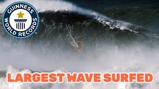 Largest Wave Surfed  Guinness World Records [upl. by Desirae]