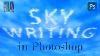 Photoshop How to Create Your Own SKYWRITING [upl. by Hellene]