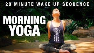 Morning Yoga  20 Min Wake Up Sequence  Five Parks Yoga [upl. by Olihs]