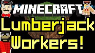 Minecraft Mods  LUMBERJACK  Woodcutters Fell Trees amp Auto Plant Saplings [upl. by Sirrep450]