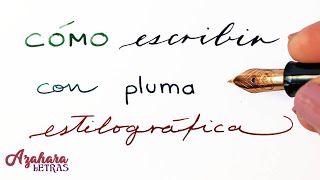 🖋️ Cómo Escribir con Pluma Estilográfica y Qué Caligrafía Es la Mejor [upl. by Setsero273]