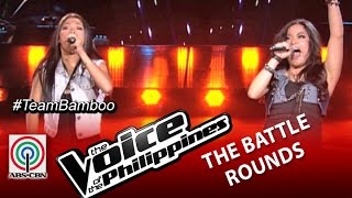 The Voice of the Philippines Battle Round quotBanal na Asoquot by Shaira Cervancia and Tanya Diaz [upl. by Ehtyde]