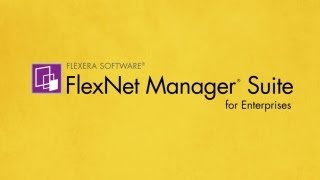 Flexera Software FlexNet Manager Suite [upl. by Airdnaed830]