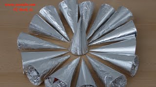 DIY Schaumrollen Backformen selber machen  DIY Cone Spiral Croissants Baking Tube Horn [upl. by Licec]