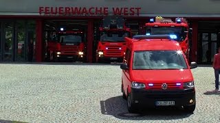 PRESSLUFTKONZERT Neuer ELW  Löschzug Berufsfeuerwehr Karlsruhe Westwache [upl. by Sirej284]