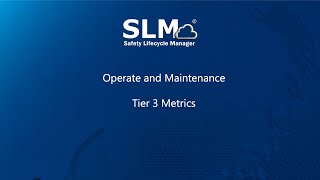 Operations amp Maintenance  Tier 3 Metrics [upl. by Niwdla]