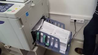 RISO SE9380 digital duplicator at full speed 180ppm [upl. by Stolzer252]