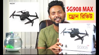 SG908 Max review 2023  Bangla 4K Drone Review [upl. by Saucy]