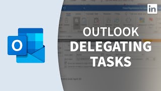 Outlook Tutorial  Delegating tasks [upl. by Harihat321]