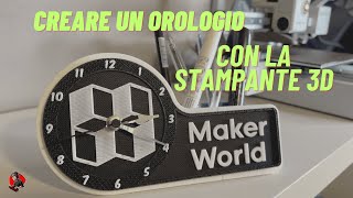 Come creare un orologio con la Stampante 3D quotDal Progetto al Prototipoquot [upl. by Enoj]