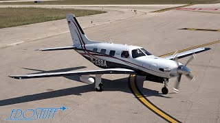 Piper PA46500TP Malibu Meridian  Startup amp Takeoff  Split Airport SPULDSP [upl. by Walther259]