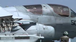 USS Enterprise conducts flight operations in 6th Fleet AOR [upl. by Kreiker498]