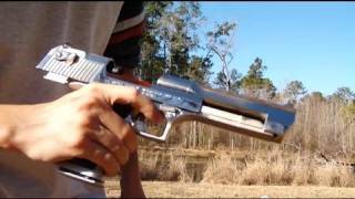 Desert Eagle 50AE shooting [upl. by Wilburt29]