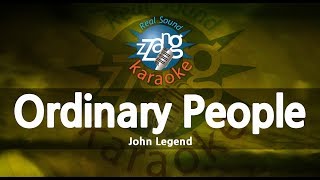 John LegendOrdinary People 1key Karaoke Version [upl. by Simmonds]