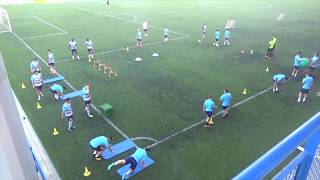 Circuito por estaciones de fuerza preventiva Fútbol [upl. by Jala609]