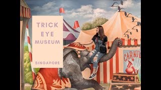 SINGAPORE VLOG  Trick Eye Museum  Nabila Gardena [upl. by Riffle962]