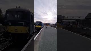 Oswestry Hertiage Railway Class 73 Shunting out the way for the carriages to return to the platform [upl. by Neleag]