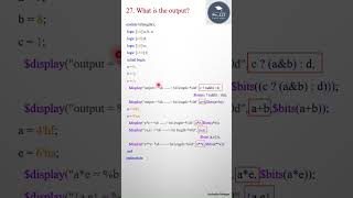 Systemverilog Interview questions 27n vlsi educationshorts designverification systemverilog [upl. by Hartwell]