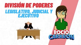 DIVISIÓN DE PODERES LEGISLATIVO JUDICIAL Y EJECUTIVO [upl. by Lednam990]