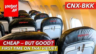 THAI VIETJET AIR  Economy Class Review  Chiang Mai  Bangkok  Airbus A320  VZ107 [upl. by Messere318]