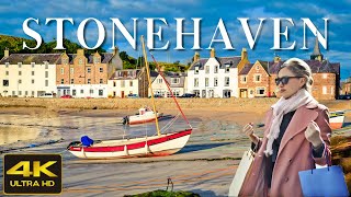 STONEHAVEN Scotland  Walking Tour 4K  January 2023 [upl. by Leid182]