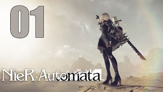 NieR Automata  Lets Play Part 1 Time to Git Gud [upl. by Strong]