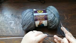 Knitting An Easy Triangle Shawl [upl. by Ellehsem]