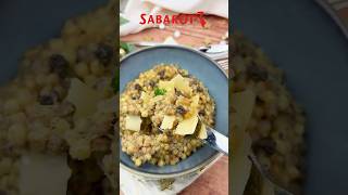 Recette Sabarot  Risotto de fregola sarda et tartufata [upl. by Aneelehs]