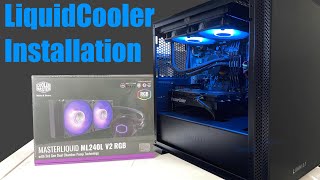 How to Install a Water Cooler in your PC MasterLiquid ML240L V2 RGB [upl. by Veejar]