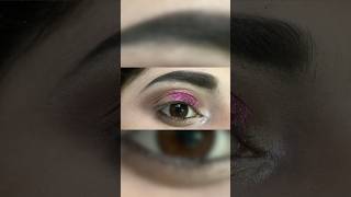 Purple glitter eye shadow look  purple eyeshadow for brown eyes  smokey purple eyeshadow tutorial [upl. by Tteragram579]