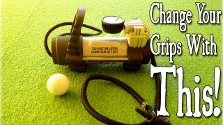 Changing Golf Grips With An Air Compressor [upl. by Poliard555]