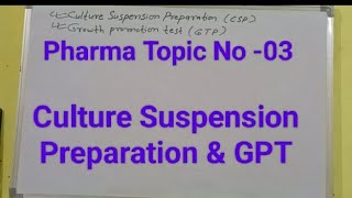 Culture Suspension Preparation [upl. by Lener]