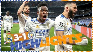 HIGHLIGHTS  Real Madrid 31 Manchester City  UEFA Champions League [upl. by Moritz]