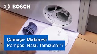 Çamaşır Makinesinin Pompa Tıkanıklığı Nasıl Giderilir  Bosch Home Türkiye [upl. by Breanne]