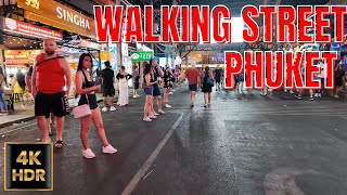 Phuket Thailand Walking Street  Bangla Walking Street  Patong Beach Nightlife  Walking Tour 4K [upl. by Dnalram]