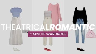 KIBBE CAPSULE WARDROBE Theatrical Romantic  Soft Summer Outfit Ideas [upl. by Nhguavoj]