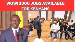 KENYA Ruto Announces 1000 Jobs For Kenyans In Saudi Arabia africa kenya [upl. by Tneicniv]