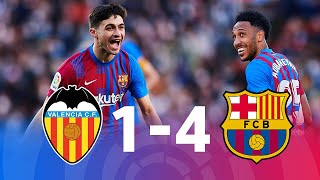 Valencia vs Barcelona 14 La Liga 2022  MATCH REVIEW [upl. by Lemuela]