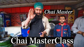 Pakistani CHAIWALA Teaches Me How to Make CHAI  MasterClass [upl. by Edualc]