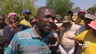 Popo Molefe informal settlement residents demand houses [upl. by Bachman307]