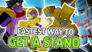 🌌THE FASTEST WAY TO GET STANDS IN YOUR BIZARRE ADVENTURES 🌌 [upl. by Elleiand]